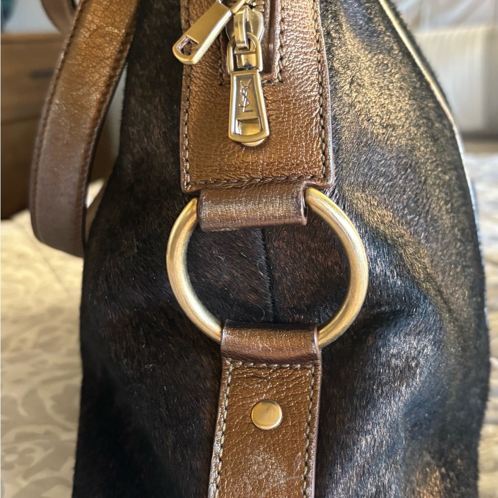 YSL Downtown Pony Hair Bag - Picture 16 of 16
